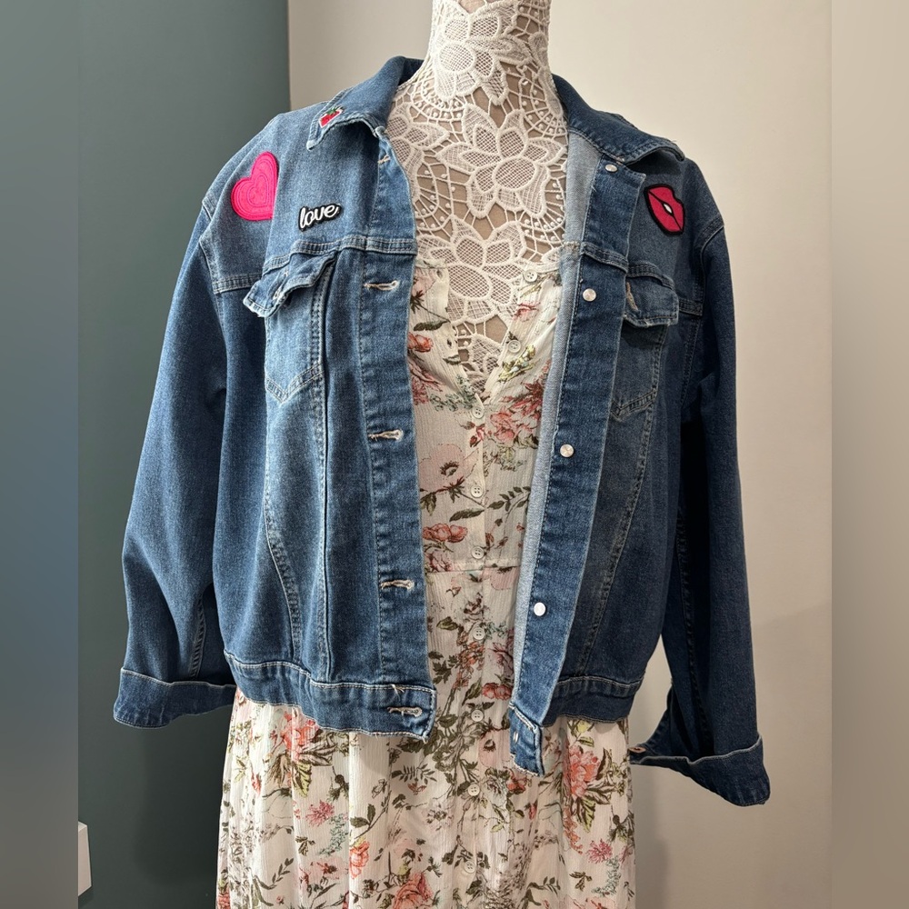 Candie’s Denim Jacket with Patches